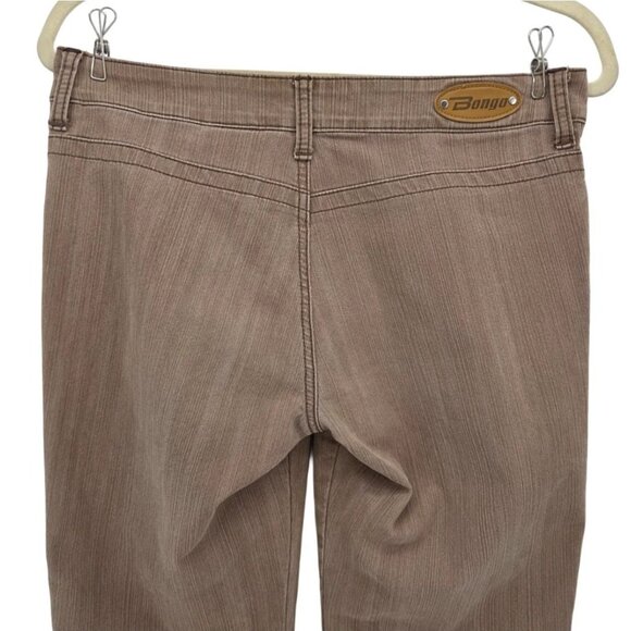 Vintage Let Me B. Bongo Juniors 7 Jeans Flared Light Brown Tan 90s Y2K Denim - Picture 4 of 10